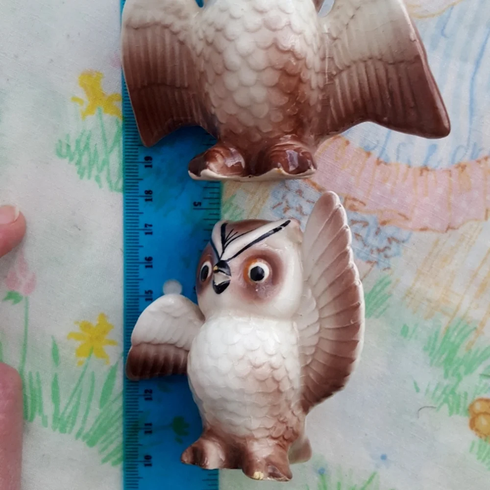 Vintage Owl Salt & Pepper Shakers Japan - Picture 7 of 8
